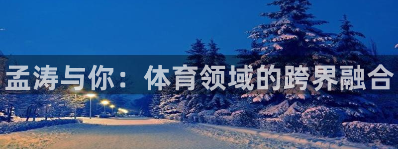 谈球吧：孟涛与你：体育领域的跨界融合